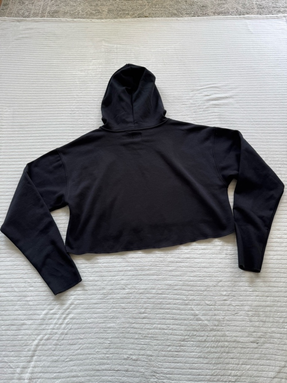 YITTY Black Cropped Hoodie with Drawcord - Picture 11 of 11